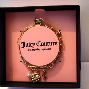 Juicy couture charm bracelet gold finish